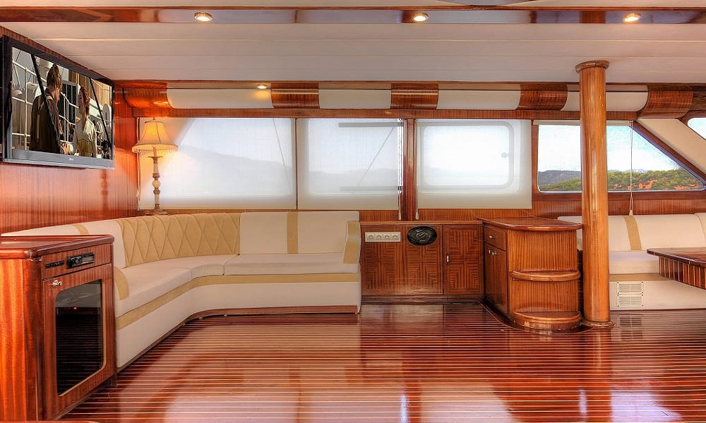 Angelo 2 Gulet docked in a Fethiye marina, Turkey