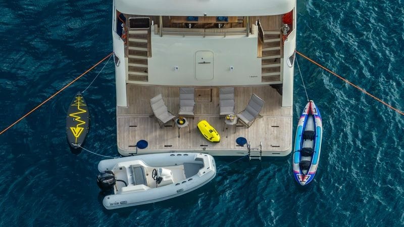 Tanway Trawler anchored near Marmaris marina