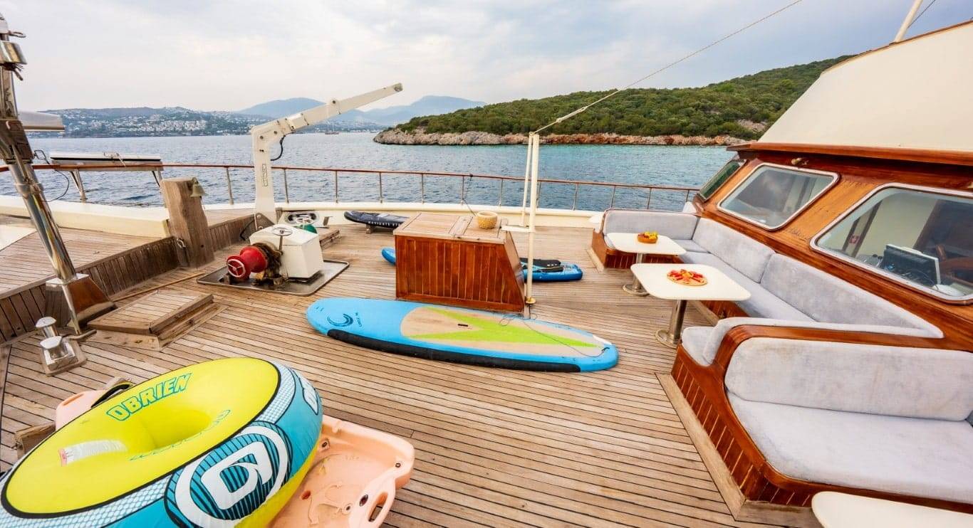 Luxury gulet deck