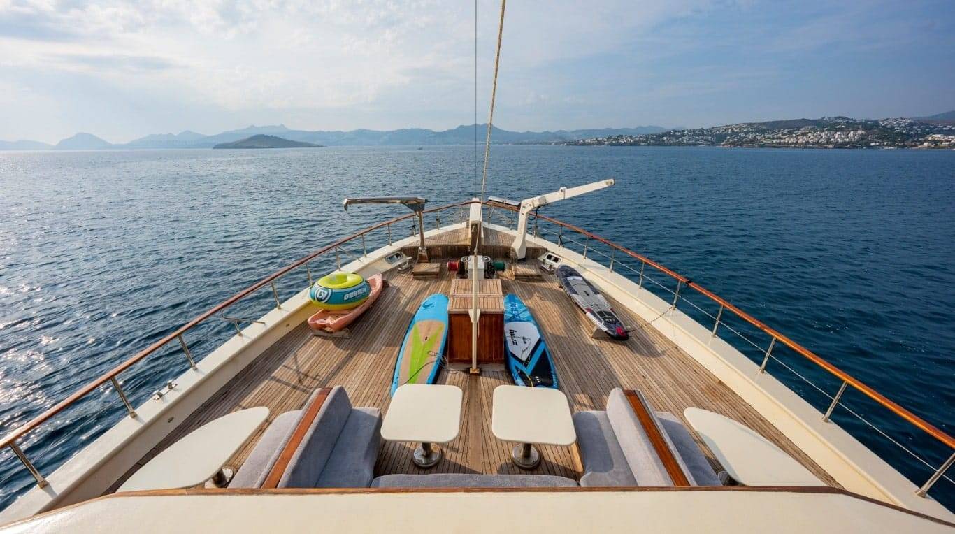 Luxury gulet deck
