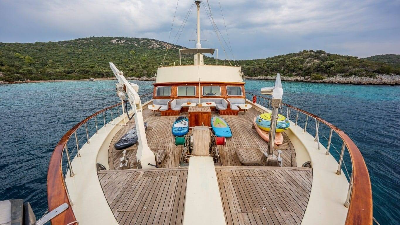 Luxury gulet deck